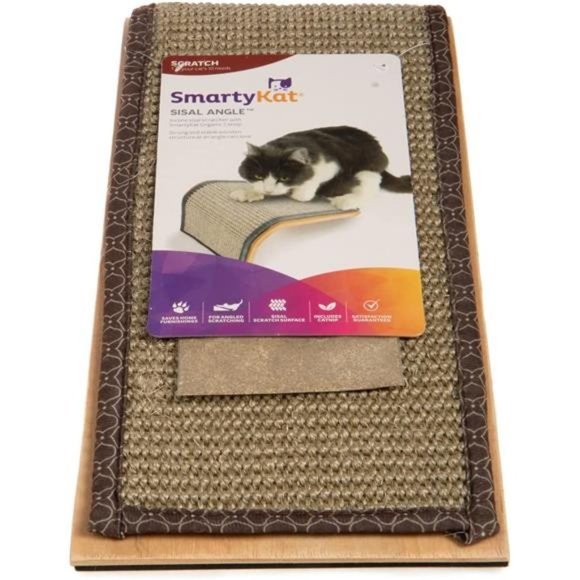 Sisal Angle Cat Scratch Ramp, Includes Catnip - Natural, One Size, Tan - Picture 7 of 7